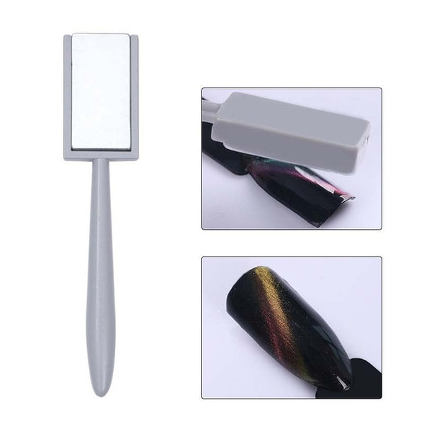 Nail Art Magnet Stick Cat Eye Magnet for UV Gel Varnish Polish 9D Cat Eye Line Strip Effect Strong Magnetic Pen Nail Art Tools