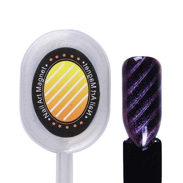 Nail Art Magnet Stick Cat Eye Magnet for UV Gel Varnish Polish 9D Cat Eye Line Strip Effect Strong Magnetic Pen Nail Art Tools