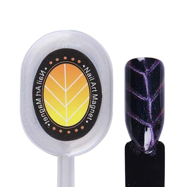 Nail Art Magnet Stick Cat Eye Magnet for UV Gel Varnish Polish 9D Cat Eye Line Strip Effect Strong Magnetic Pen Nail Art Tools