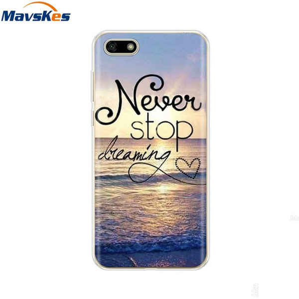 For Huawei Honor 7A Case Cover 5.45 inch Soft Silicone Thin TPU Back Cover For Fundas Huawei Honor7A Russian Version Phone Case