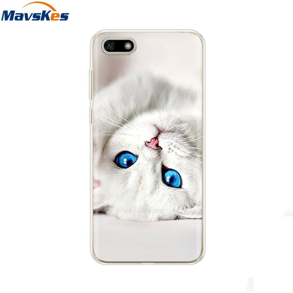 For Huawei Honor 7A Case Cover 5.45 inch Soft Silicone Thin TPU Back Cover For Fundas Huawei Honor7A Russian Version Phone Case