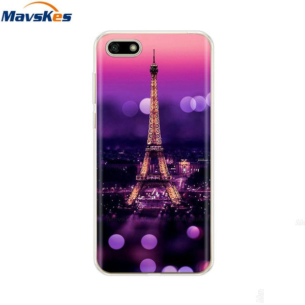 For Huawei Honor 7A Case Cover 5.45 inch Soft Silicone Thin TPU Back Cover For Fundas Huawei Honor7A Russian Version Phone Case