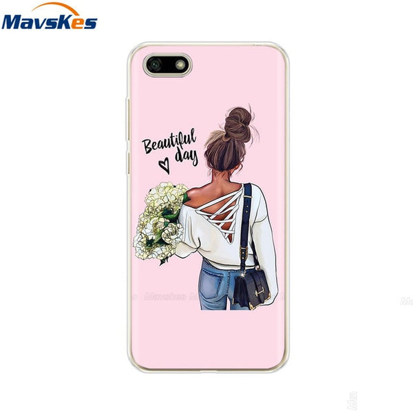 For Huawei Honor 7A Case Cover 5.45 inch Soft Silicone Thin TPU Back Cover For Fundas Huawei Honor7A Russian Version Phone Case