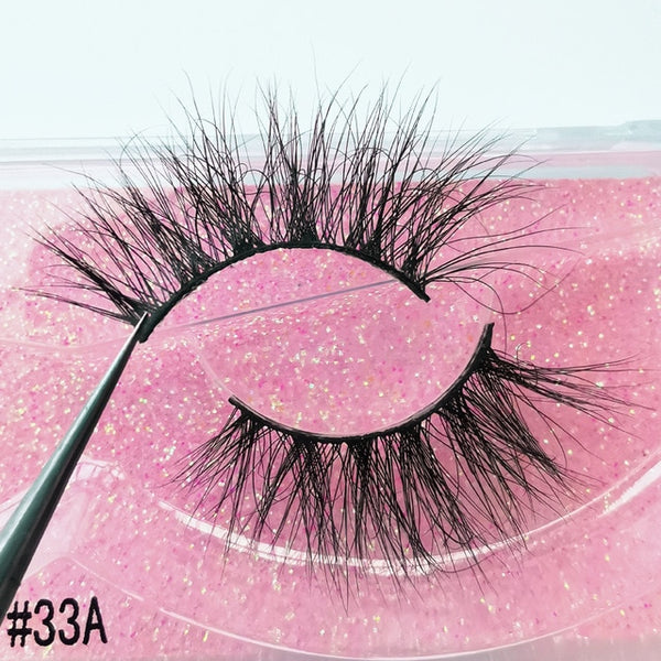 YSDO 1 Pair 3D Mink Eyelashes Fluffy Dramatic Eyelashes Makeup Wispy Mink Lashes Natural Long False Eyelashes Thick Fake Lashes