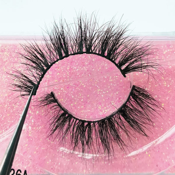 YSDO 1 Pair 3D Mink Eyelashes Fluffy Dramatic Eyelashes Makeup Wispy Mink Lashes Natural Long False Eyelashes Thick Fake Lashes