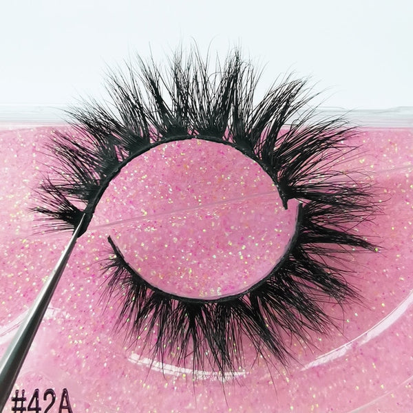 YSDO 1 Pair 3D Mink Eyelashes Fluffy Dramatic Eyelashes Makeup Wispy Mink Lashes Natural Long False Eyelashes Thick Fake Lashes