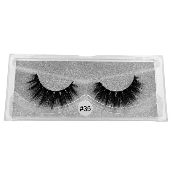 YSDO 1 Pair 3D Mink Eyelashes Fluffy Dramatic Eyelashes Makeup Wispy Mink Lashes Natural Long False Eyelashes Thick Fake Lashes