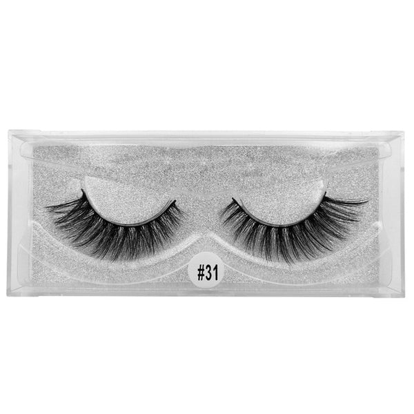 YSDO 1 Pair 3D Mink Eyelashes Fluffy Dramatic Eyelashes Makeup Wispy Mink Lashes Natural Long False Eyelashes Thick Fake Lashes