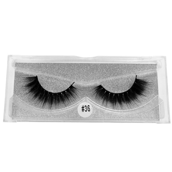 YSDO 1 Pair 3D Mink Eyelashes Fluffy Dramatic Eyelashes Makeup Wispy Mink Lashes Natural Long False Eyelashes Thick Fake Lashes