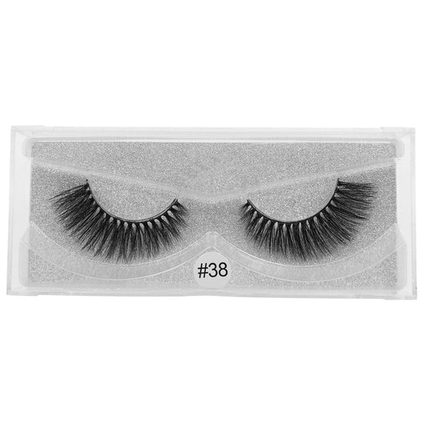 YSDO 1 Pair 3D Mink Eyelashes Fluffy Dramatic Eyelashes Makeup Wispy Mink Lashes Natural Long False Eyelashes Thick Fake Lashes