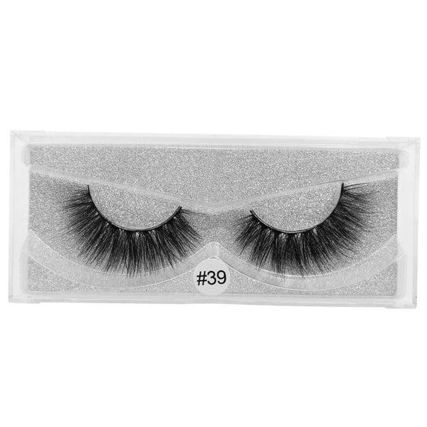 YSDO 1 Pair 3D Mink Eyelashes Fluffy Dramatic Eyelashes Makeup Wispy Mink Lashes Natural Long False Eyelashes Thick Fake Lashes