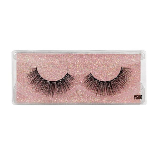 YSDO 1 Pair 3D Mink Eyelashes Fluffy Dramatic Eyelashes Makeup Wispy Mink Lashes Natural Long False Eyelashes Thick Fake Lashes