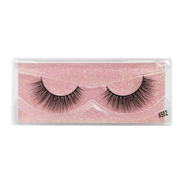 YSDO 1 Pair 3D Mink Eyelashes Fluffy Dramatic Eyelashes Makeup Wispy Mink Lashes Natural Long False Eyelashes Thick Fake Lashes