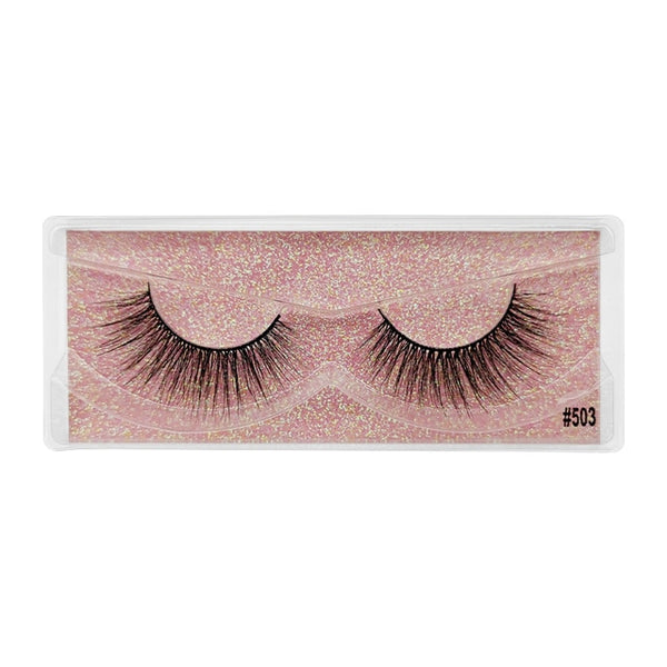 YSDO 1 Pair 3D Mink Eyelashes Fluffy Dramatic Eyelashes Makeup Wispy Mink Lashes Natural Long False Eyelashes Thick Fake Lashes