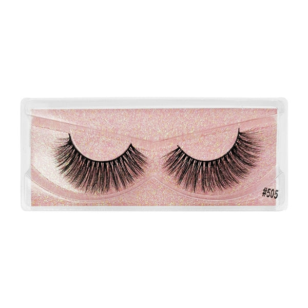 YSDO 1 Pair 3D Mink Eyelashes Fluffy Dramatic Eyelashes Makeup Wispy Mink Lashes Natural Long False Eyelashes Thick Fake Lashes