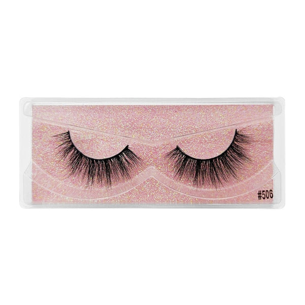 YSDO 1 Pair 3D Mink Eyelashes Fluffy Dramatic Eyelashes Makeup Wispy Mink Lashes Natural Long False Eyelashes Thick Fake Lashes