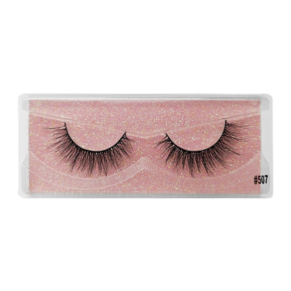 YSDO 1 Pair 3D Mink Eyelashes Fluffy Dramatic Eyelashes Makeup Wispy Mink Lashes Natural Long False Eyelashes Thick Fake Lashes