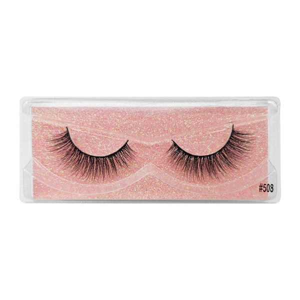 YSDO 1 Pair 3D Mink Eyelashes Fluffy Dramatic Eyelashes Makeup Wispy Mink Lashes Natural Long False Eyelashes Thick Fake Lashes