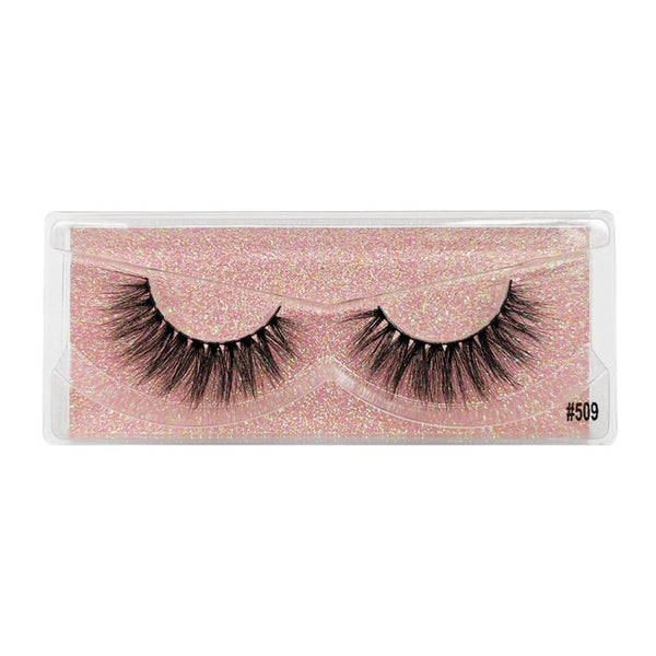 YSDO 1 Pair 3D Mink Eyelashes Fluffy Dramatic Eyelashes Makeup Wispy Mink Lashes Natural Long False Eyelashes Thick Fake Lashes