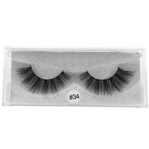 YSDO 1 Pair 3D Mink Eyelashes Fluffy Dramatic Eyelashes Makeup Wispy Mink Lashes Natural Long False Eyelashes Thick Fake Lashes