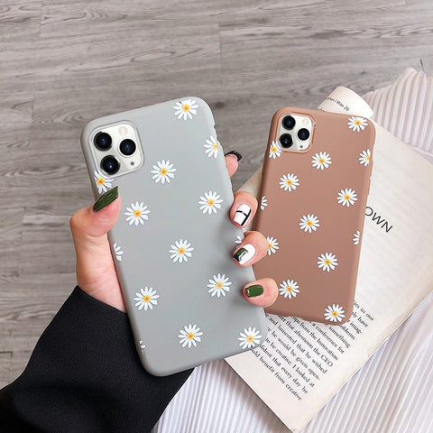 moskado Art Floral Daisy Phone Case For iPhone