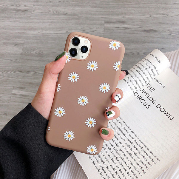 moskado Art Floral Daisy Phone Case For iPhone