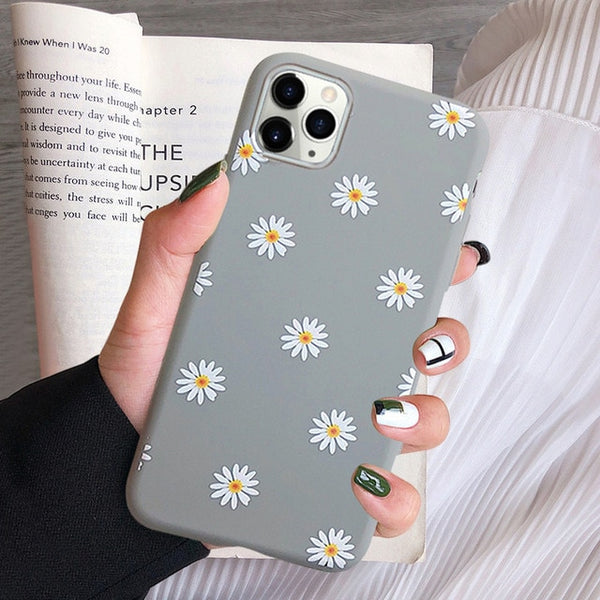 moskado Art Floral Daisy Phone Case For iPhone