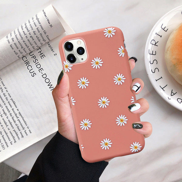 moskado Art Floral Daisy Phone Case For iPhone