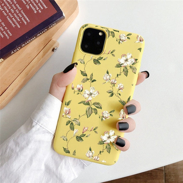 moskado Art Floral Daisy Phone Case For iPhone