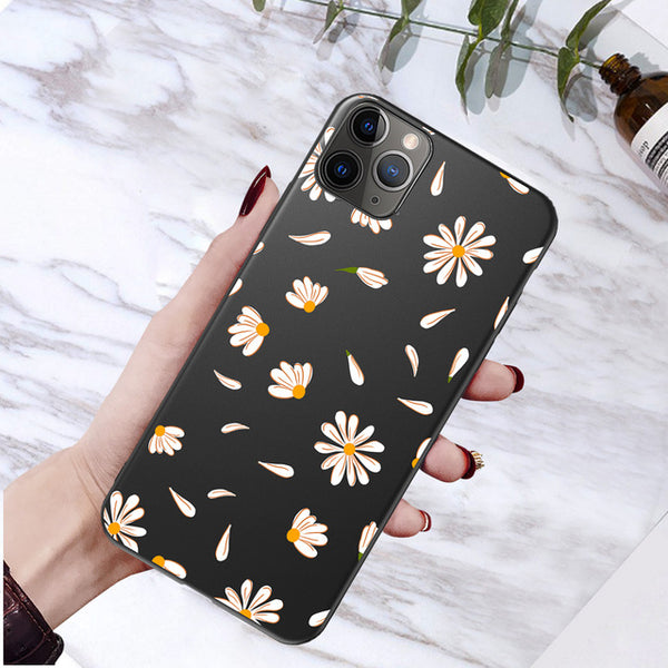 moskado Art Floral Daisy Phone Case For iPhone