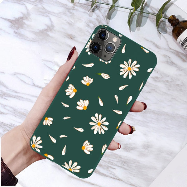 moskado Art Floral Daisy Phone Case For iPhone