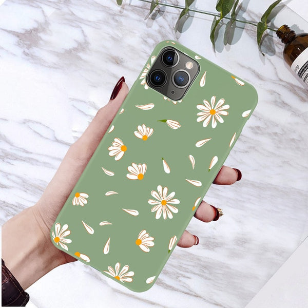 moskado Art Floral Daisy Phone Case For iPhone