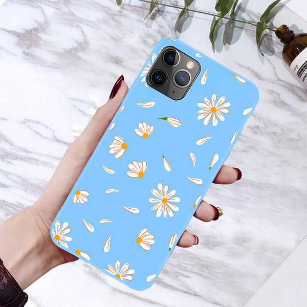 moskado Art Floral Daisy Phone Case For iPhone