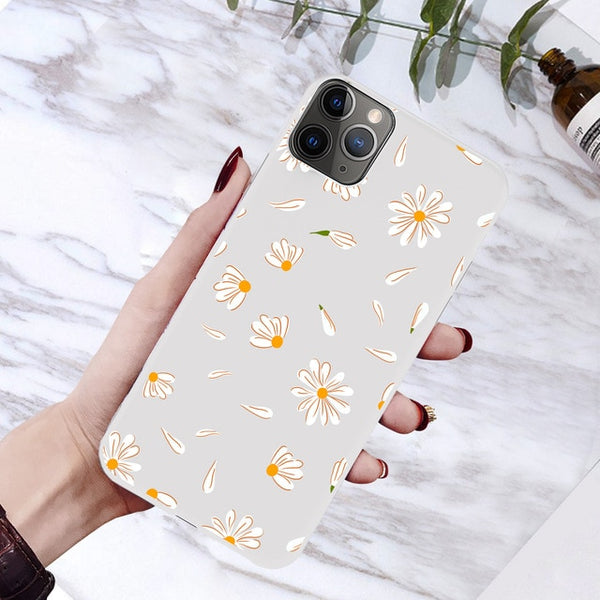 moskado Art Floral Daisy Phone Case For iPhone