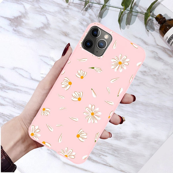 moskado Art Floral Daisy Phone Case For iPhone