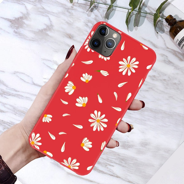 moskado Art Floral Daisy Phone Case For iPhone