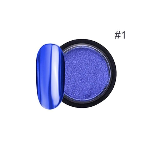 Rose Gold Bubble Mirror Powder Metallic Nail Glitter Holographics Chrome Dust Sparkling Flakes Pigment Manicur Nail Art Decor