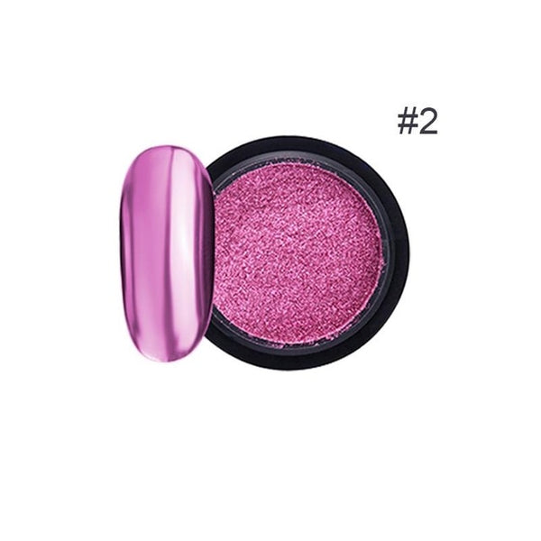 Rose Gold Bubble Mirror Powder Metallic Nail Glitter Holographics Chrome Dust Sparkling Flakes Pigment Manicur Nail Art Decor