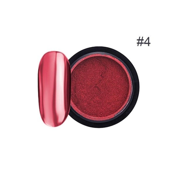 Rose Gold Bubble Mirror Powder Metallic Nail Glitter Holographics Chrome Dust Sparkling Flakes Pigment Manicur Nail Art Decor