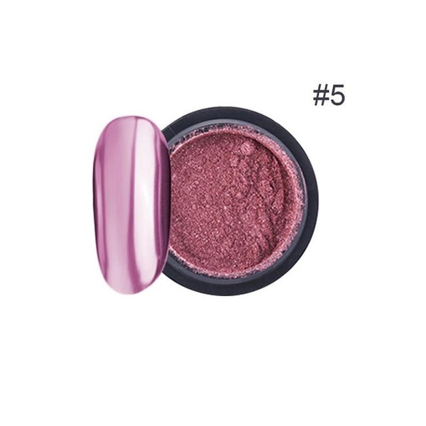 Rose Gold Bubble Mirror Powder Metallic Nail Glitter Holographics Chrome Dust Sparkling Flakes Pigment Manicur Nail Art Decor
