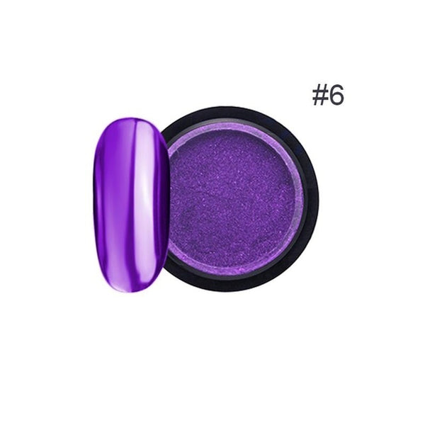 Rose Gold Bubble Mirror Powder Metallic Nail Glitter Holographics Chrome Dust Sparkling Flakes Pigment Manicur Nail Art Decor