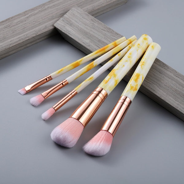 FLD5/15Pcs Makeup Brushes Tool Set Cosmetic Powder Eye Shadow Foundation Blush Blending Beauty Make Up Brush Maquiagem