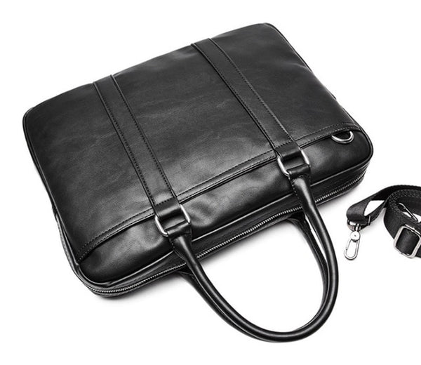 VORMOR Promotion Simple Famous Brand Business Men Briefcase Bag Luxury Leather Laptop Bag Man Shoulder Bag bolsa maleta