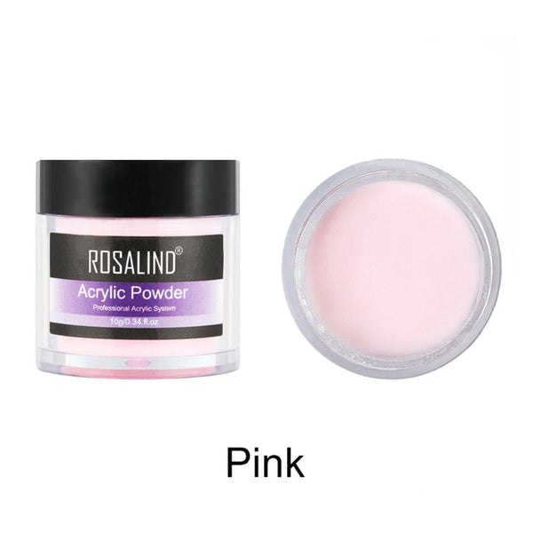 ROSALIND Acrylic Powder Poly Gel For Nail Polish Nail Art Decorations Crystal Manicure Set Kit Professional Nail Accesorios