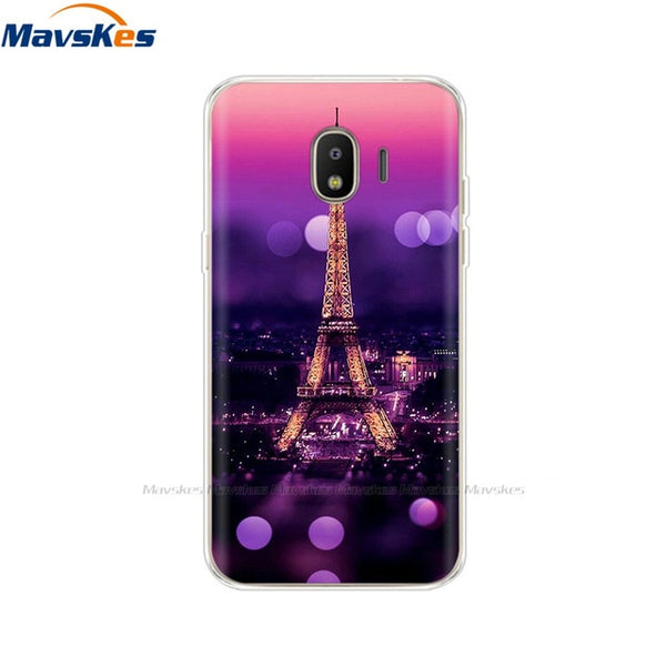 Silicone For Samsung Galaxy J2 Core Case Flower Soft TPU Back Cover for Galaxy J2 Core 2018 J 2 SM-J260F J260F J260 cover Coque