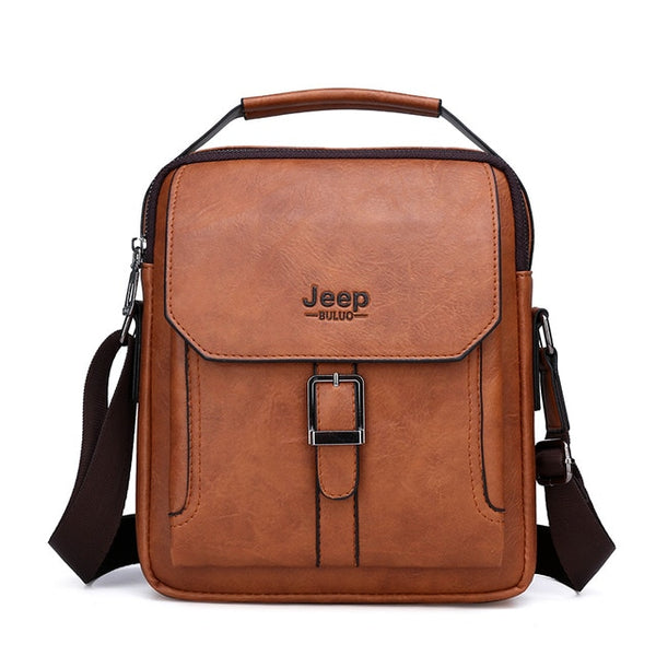 Retro Men's Handbag Shoulder Bag High Quality PU Leather Crossbody Business Bag Male Messenger Luxury Bags Designer Men's Bag