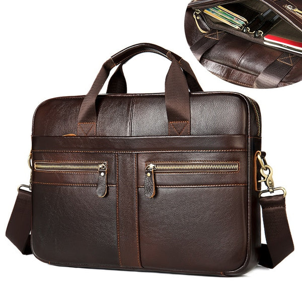 WESTAL Bag men's Genuine Leather briefcase Male man laptop bag natural Leather for men Messenger bags men's briefcases 2019