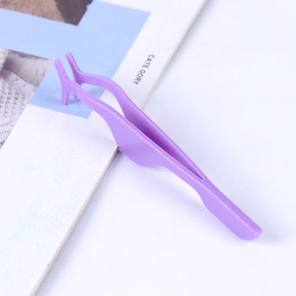 1PC False Eyelash Tweezers False Eyelashes Applicator Eyelash Extension Curler Nipper Auxiliary Clamp Makeup Forceps Tools