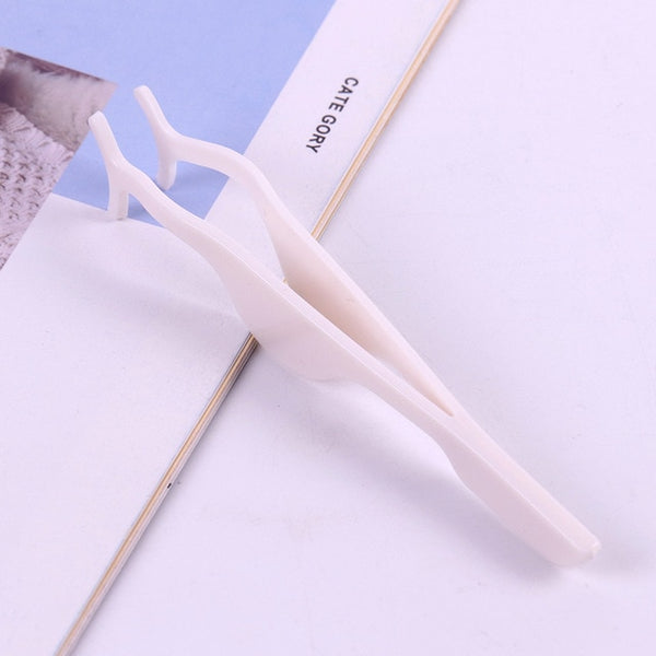 1PC False Eyelash Tweezers False Eyelashes Applicator Eyelash Extension Curler Nipper Auxiliary Clamp Makeup Forceps Tools