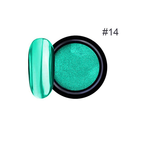 Rose Gold Bubble Mirror Powder Metallic Nail Glitter Holographics Chrome Dust Sparkling Flakes Pigment Manicur Nail Art Decor